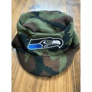 Rapdom Seattle Seahawks Camo Knit Military Style Cap Men One Size